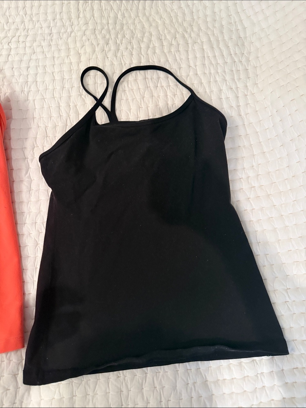 lululemon athletica Black Slim Strappy Camisole